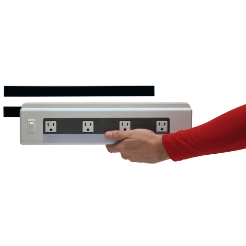 VELCRO Brand 90086 Fastener, 3/4 in W, 5 ft L, Nylon, Black, 5 lb, Rubber Adhesive - Image 3